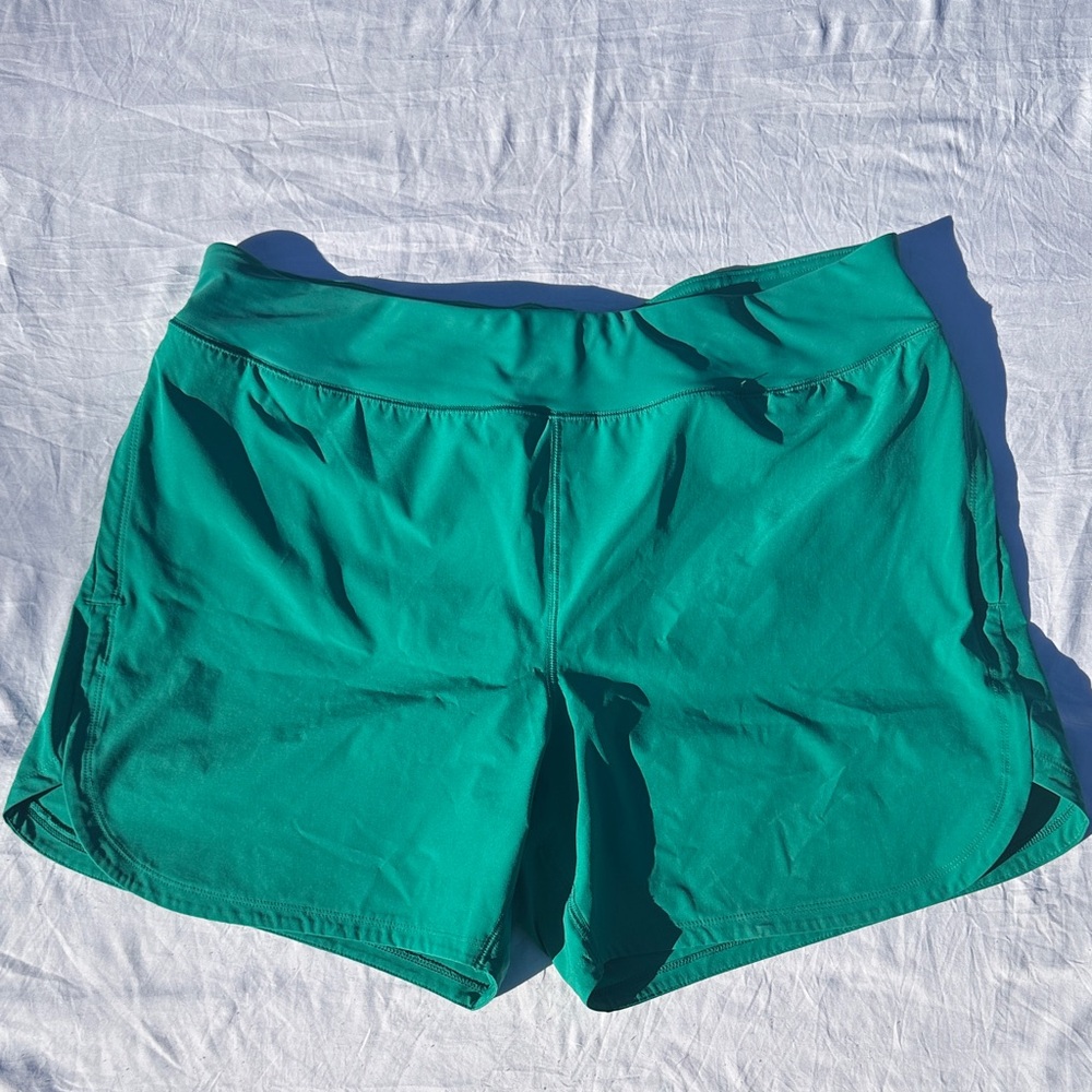Lands' End Green Women's Swim Shorts Size Large 14-16